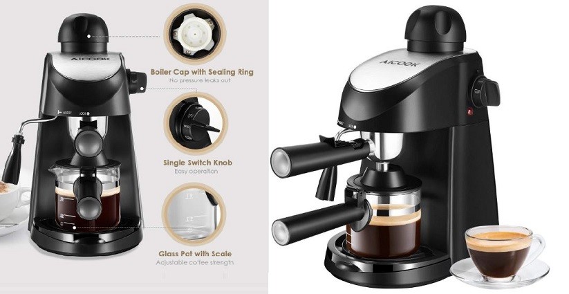 Espresso Machine, Aicook 3.5 Bar Espresso Coffee Maker