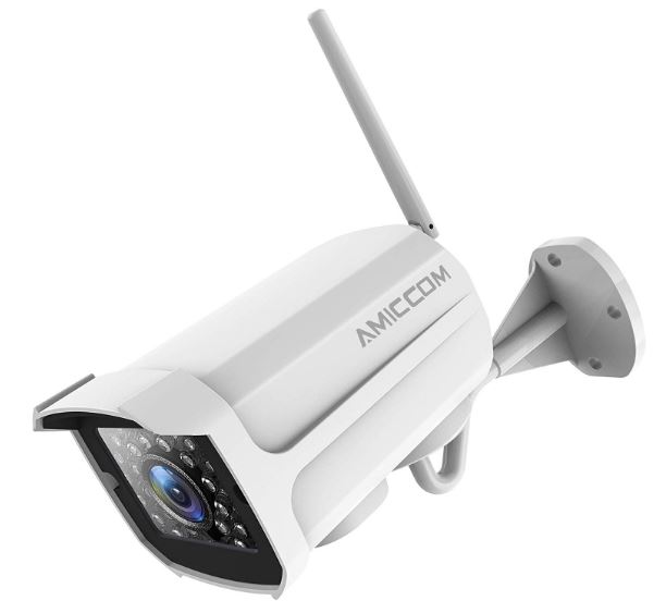 AMICCOM 1080P WiFi Outdoor Wireless Surveillance Security Cameras with Two-Way Audio